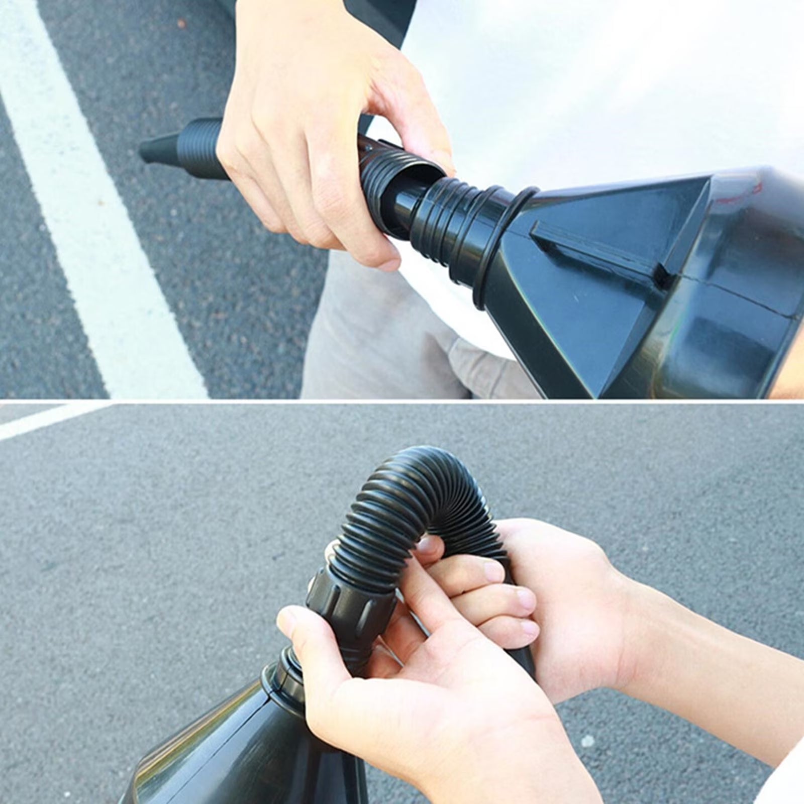 Car Accessories Refueling Funnel Car Motorcycle Refueling Funnel Hopper with Mesh Injection Molding Funnel Road Trip Emergency Tool on Clearance