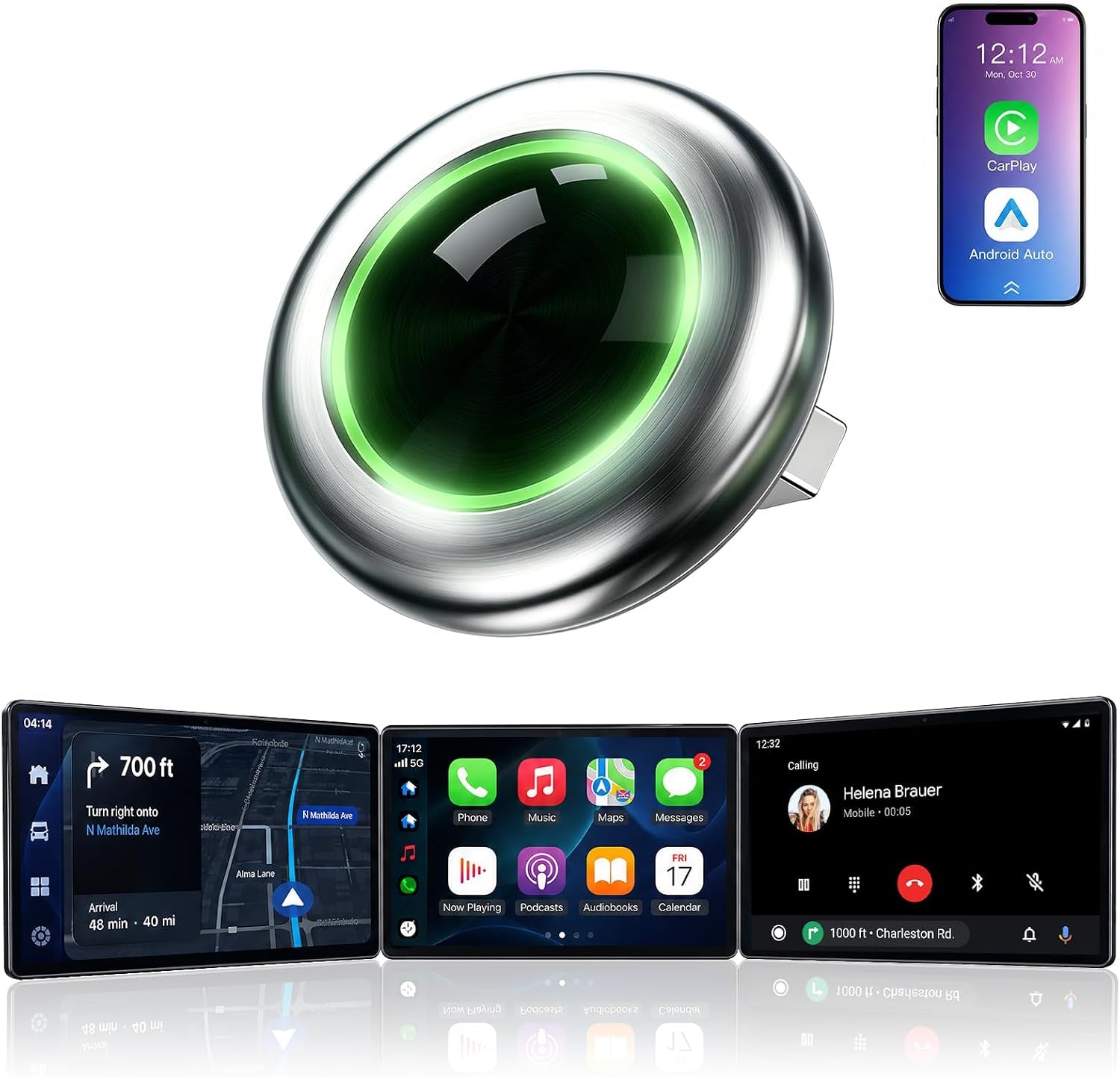 Onward Wireless Carplay Adapter — Plug & Play, No More Cords