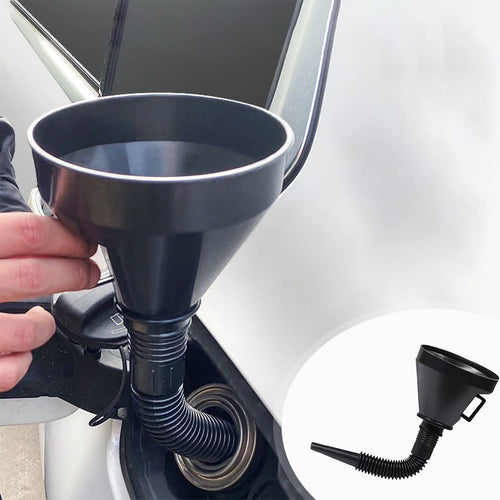 Car Accessories Refueling Funnel Car Motorcycle Refueling Funnel Hopper with Mesh Injection Molding Funnel Road Trip Emergency Tool on Clearance