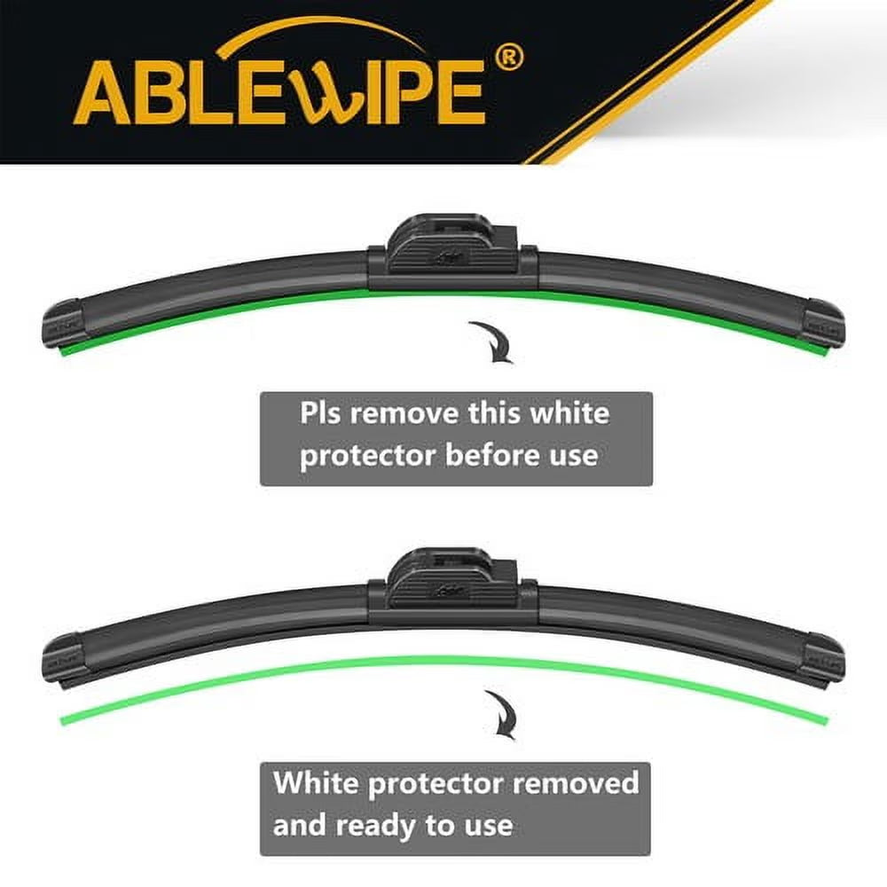 26"+19" Quality All Season Beam Windshield Wiper Blades (Set of 2)