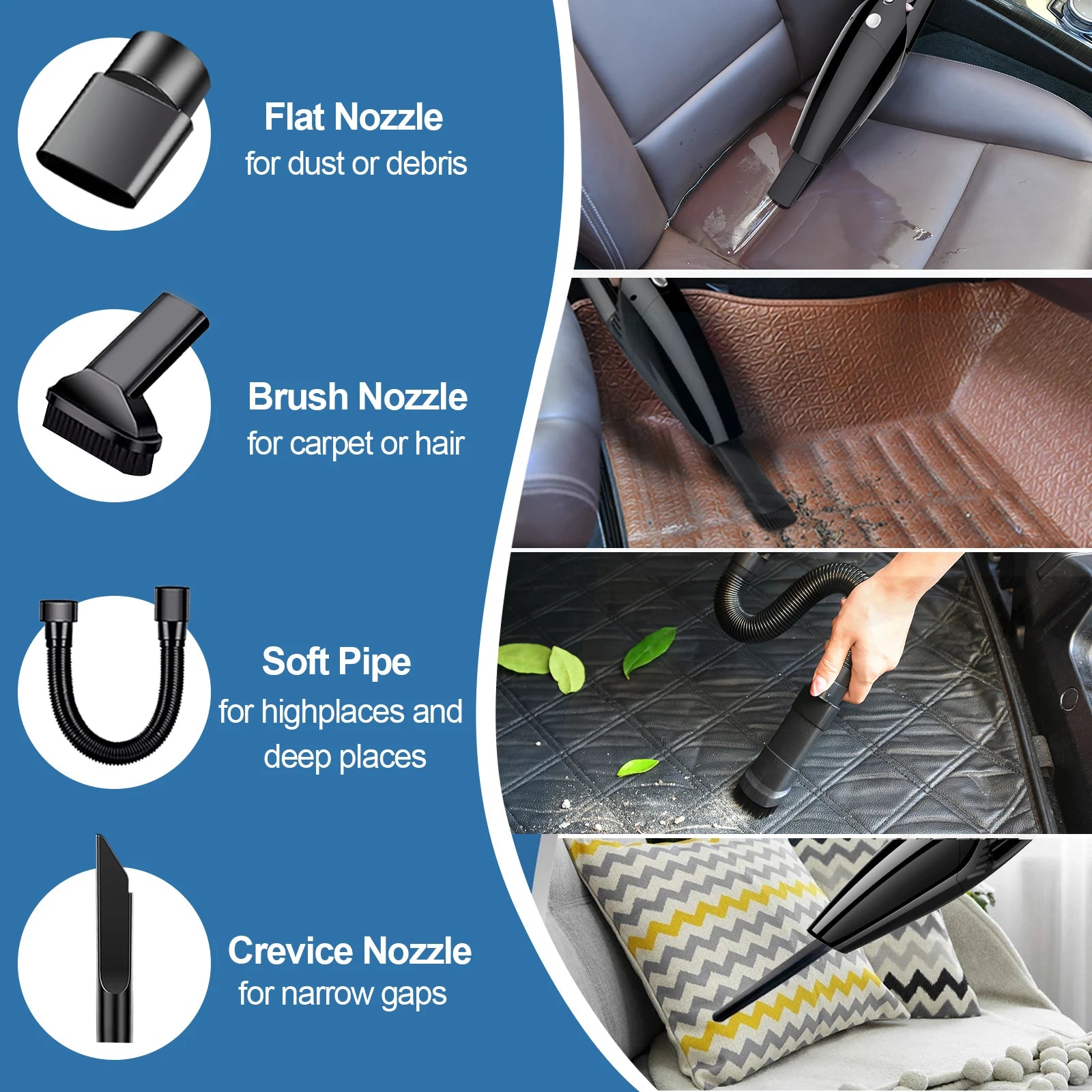 Onward Portable Car Vacuum — 6000PA Suction